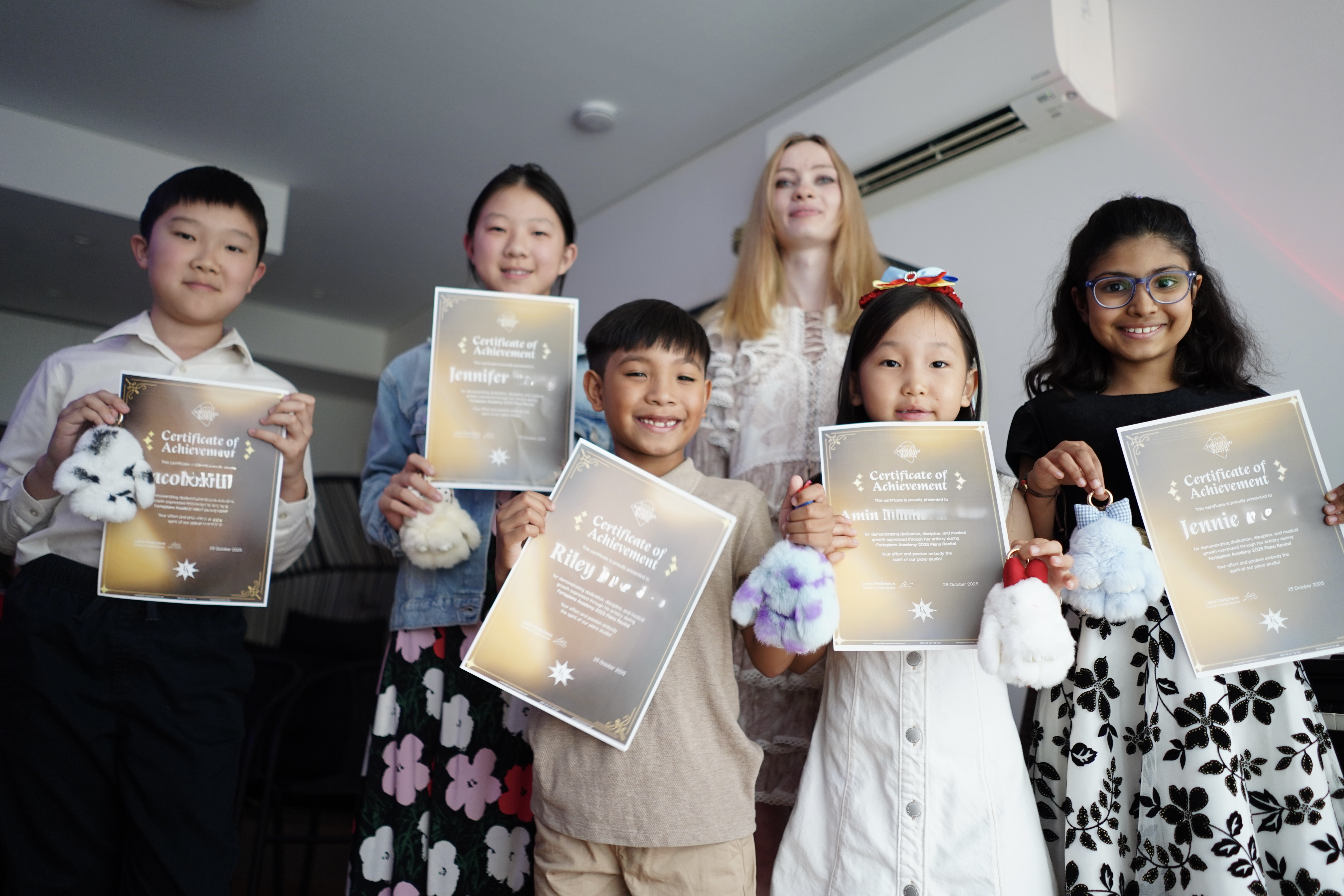 Structured piano lesson at Fortepiano Academy